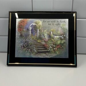 Manifestations Magic Effects Walk By Faith Metallic Iridescent Art Frame 8x10